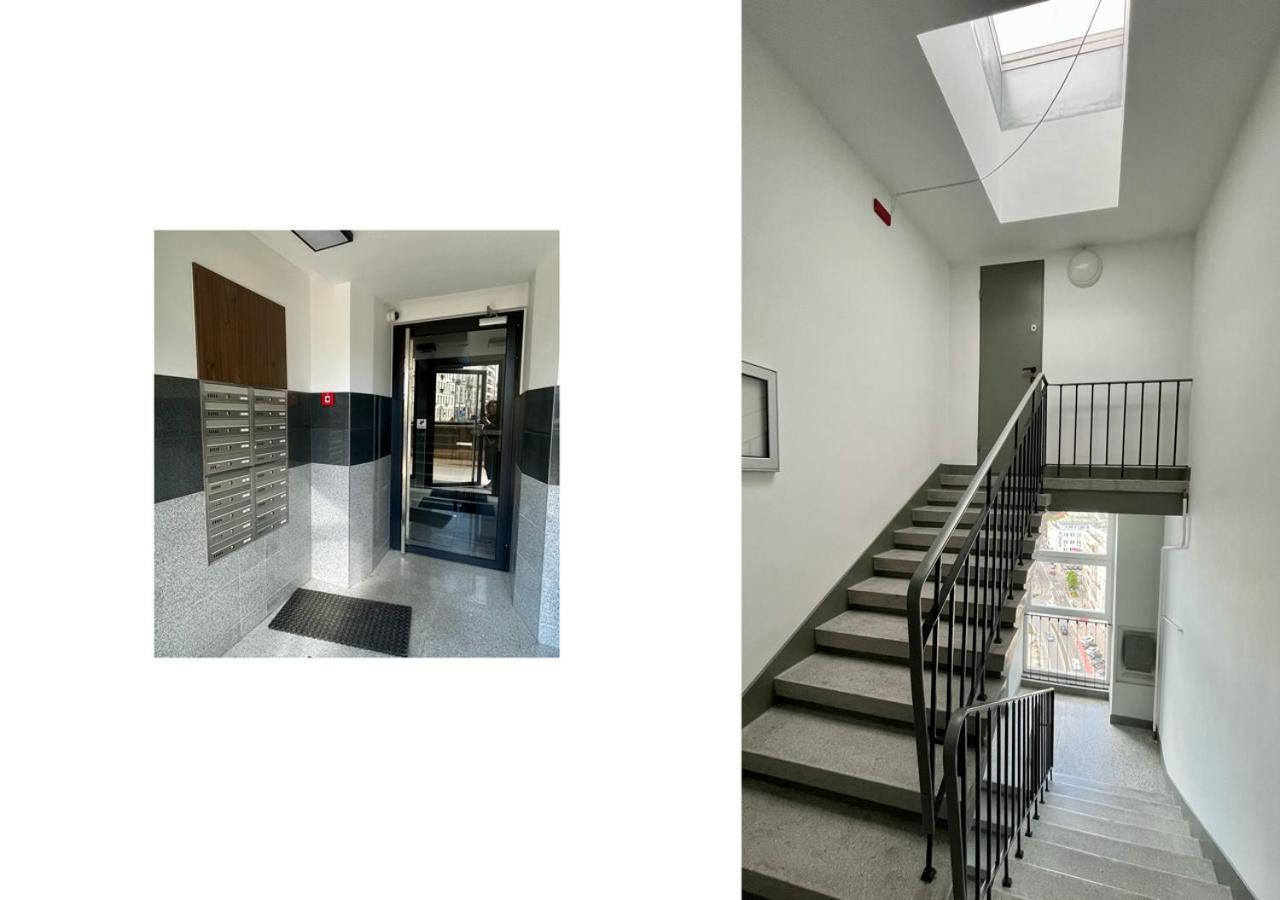 דירות ורשה Atelier W Sercu Warszawy Z Panoramicznym Widokiem מראה חיצוני תמונה